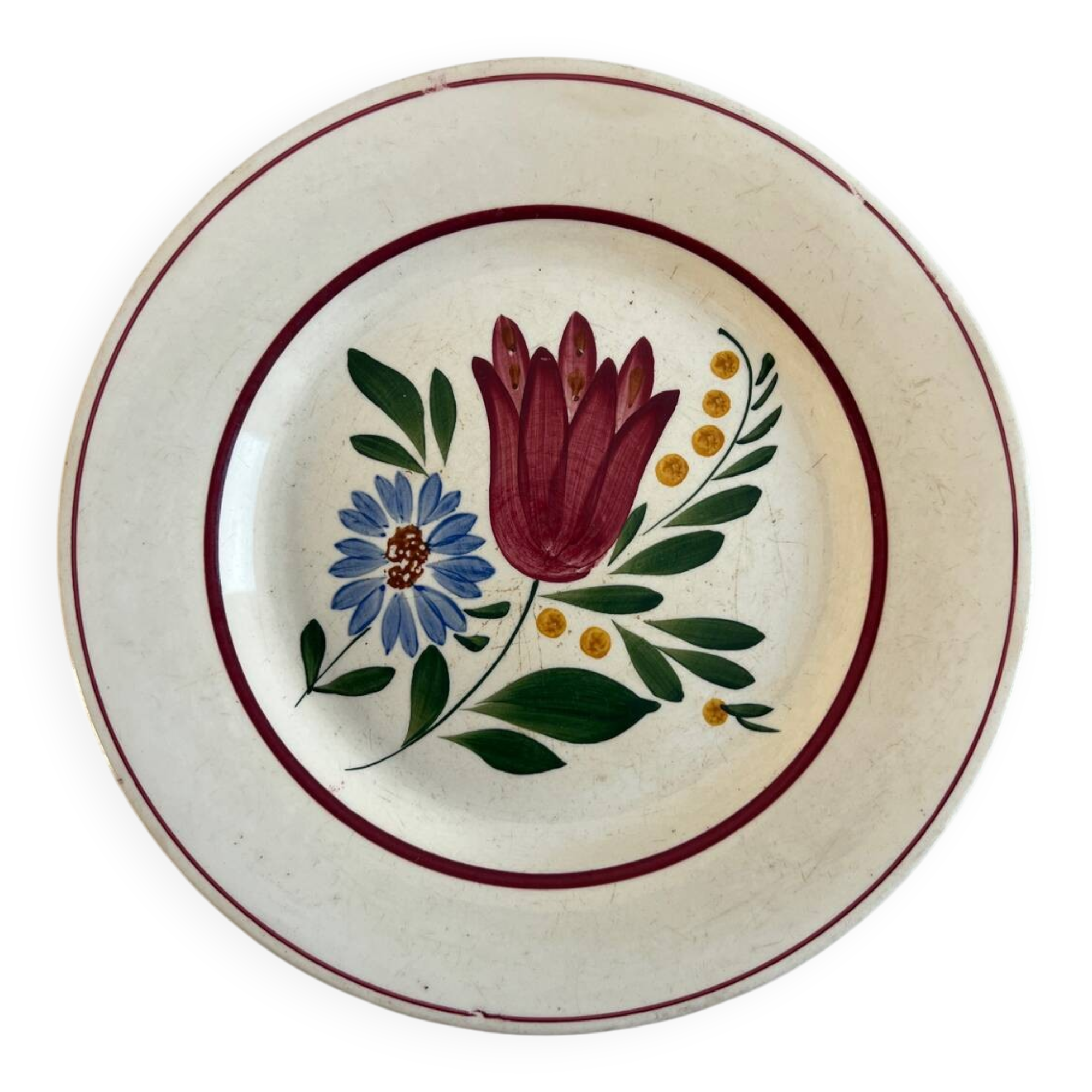 Assiette plate Fanfan de Digoin Sarreguemines