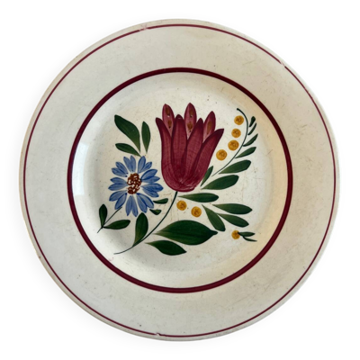 Assiette plate Fanfan de Digoin Sarreguemines