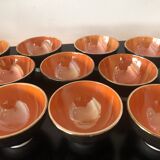 11 old Céranord Saint Amand Semi Vitrified bowls
