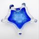 Cup Josef Hospodka Chribska Cristal Bleu Cobalt White Trim 24cm