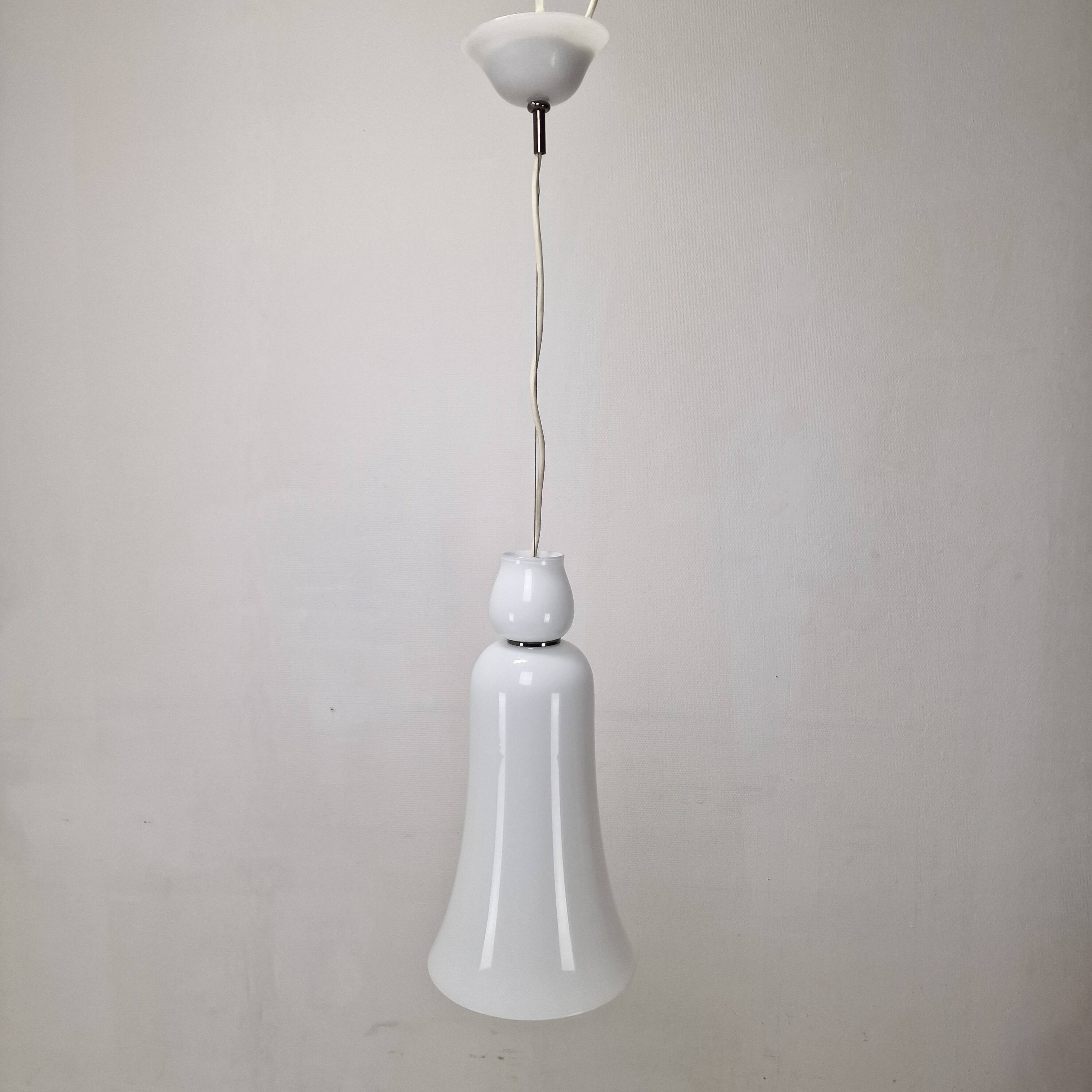 Anni Trenta Luce Chandelier by Venini in White Murano Glass