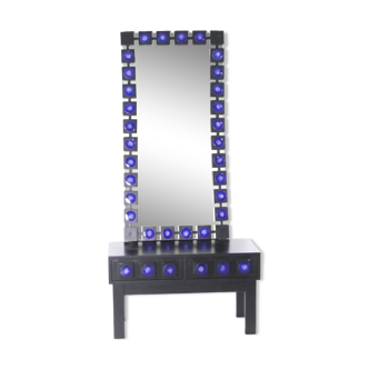 Console and mirror set