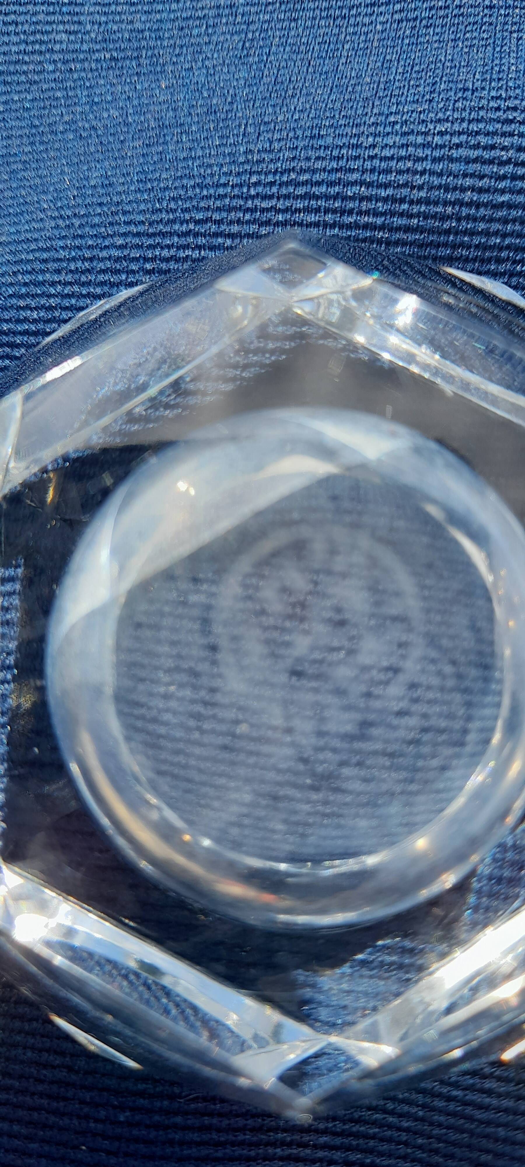 Crystal salt and pepper shakers stamped Baccarat France