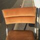Set de 4 chaises acier chromé et velours