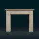 English Bath stone fireplace in the nineteenth century Gothic Revival style