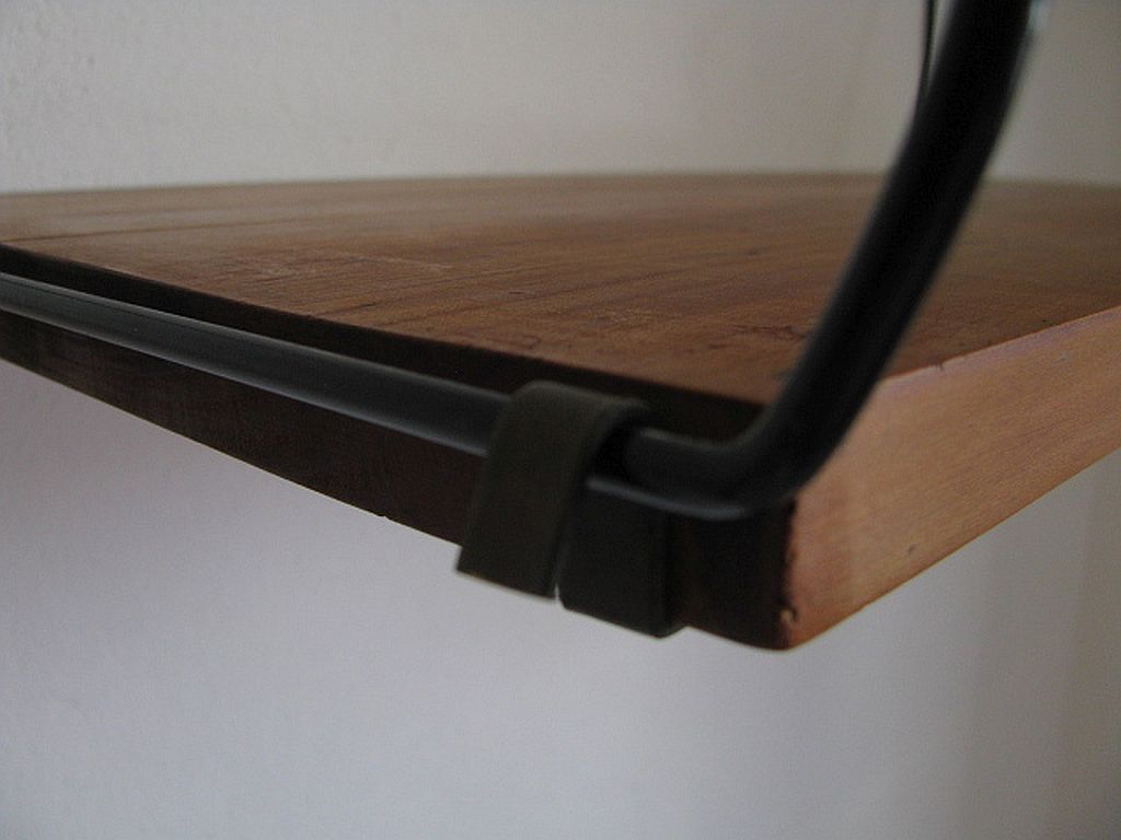 Étagère murale vintage bois 1960