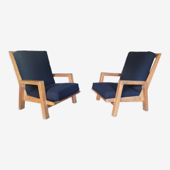 Pair of Scandinavian armchairs 1970