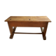Two-seater wooden schoolboy desk