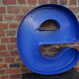 Great letter d blue sign