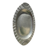 Pewter dish 1900 signed Alice and Eugène Chanal