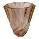 Vase en verre rose