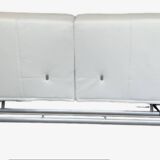 Smala Cinna white leather sofa by Pascal Mourgue