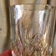 Bohemian crystal tube vase