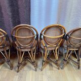 Rattan bistro chairs