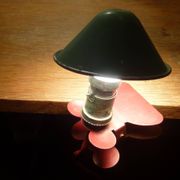 Metal "mushroom" spot clip lamp, 1950s