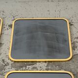 Set of 6 brass mirrors 70s