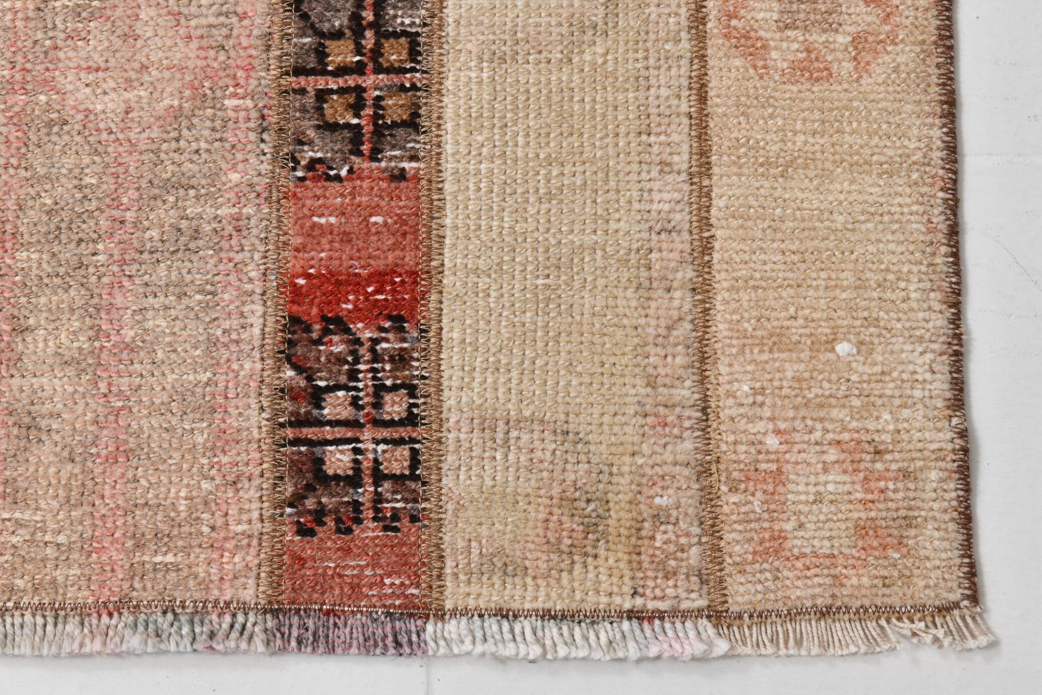 Soft & Pastel Vintage Runner Rug, 75x293Cm