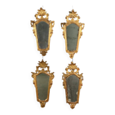 Miroirs anciens en bois sculpté et doré, France, XVIIIe siècle