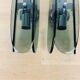 Pair of 70s smoked glass chrome wall lights