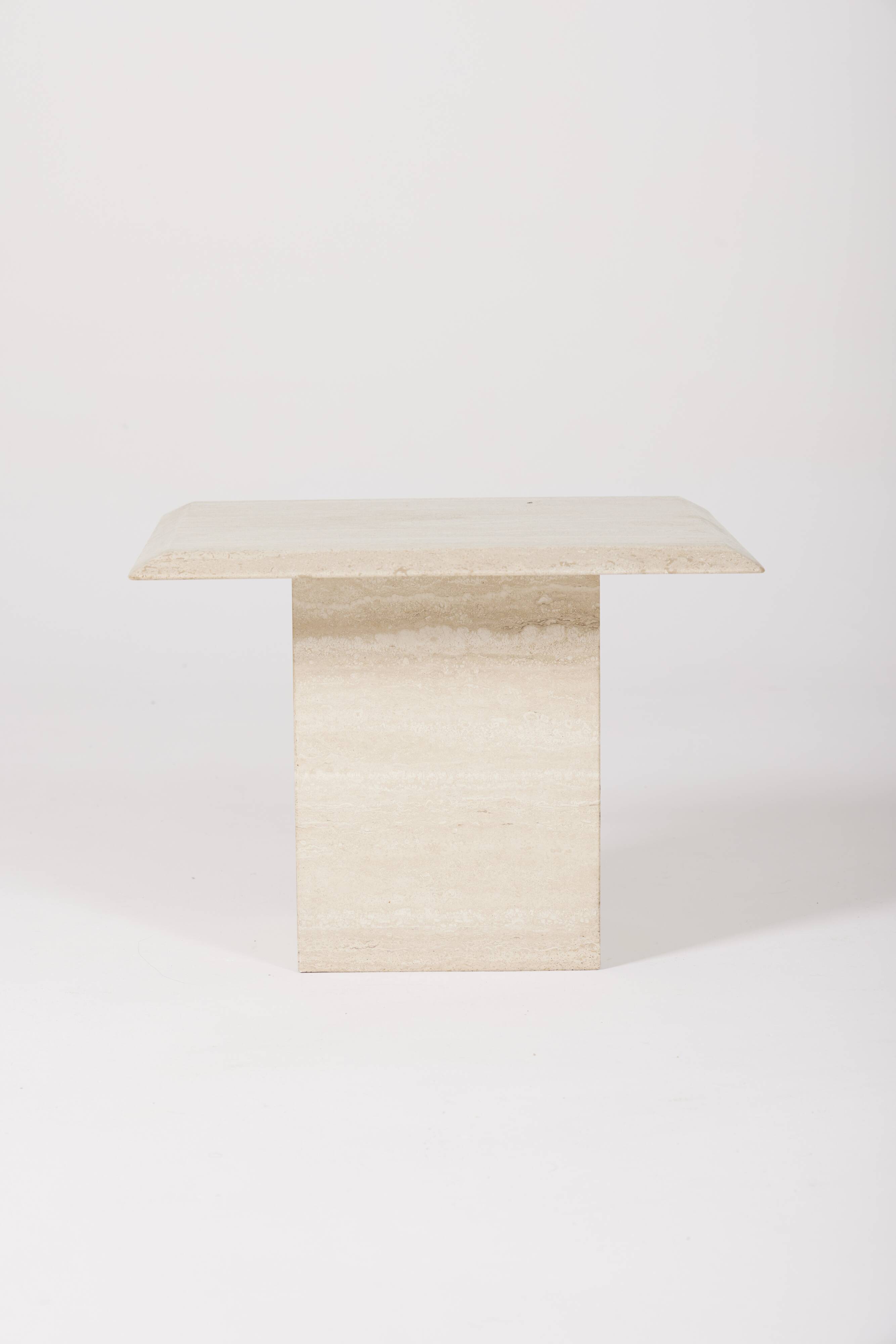 Travertine coffee table or side table
