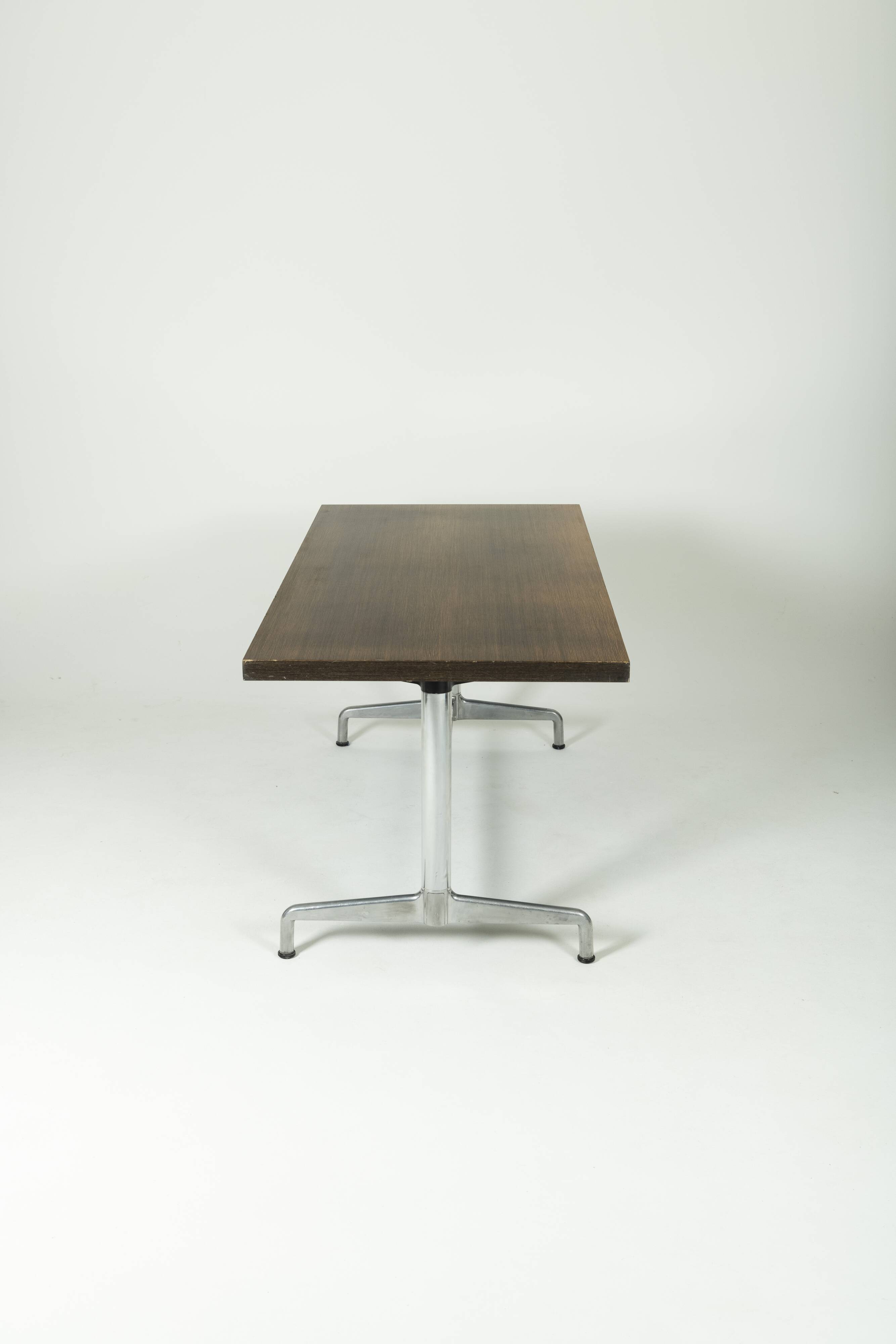 Rosewood table by Giancarlo Piretti for Castelli