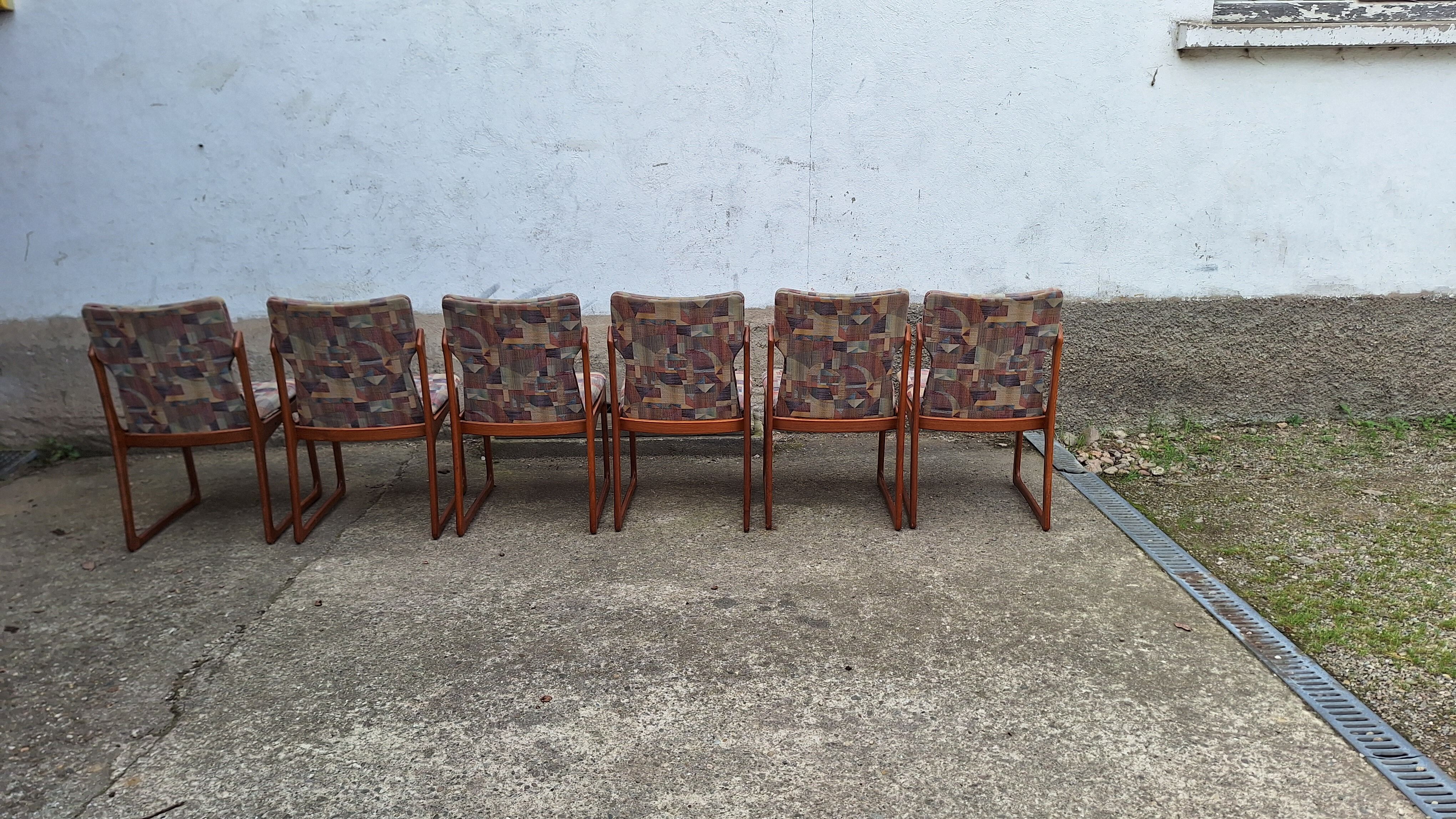 Set of Vandrup Stolefabrik Scandinavian chairs