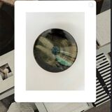 Large enamelled ceramic dish/tray signed P&M Walter 1970