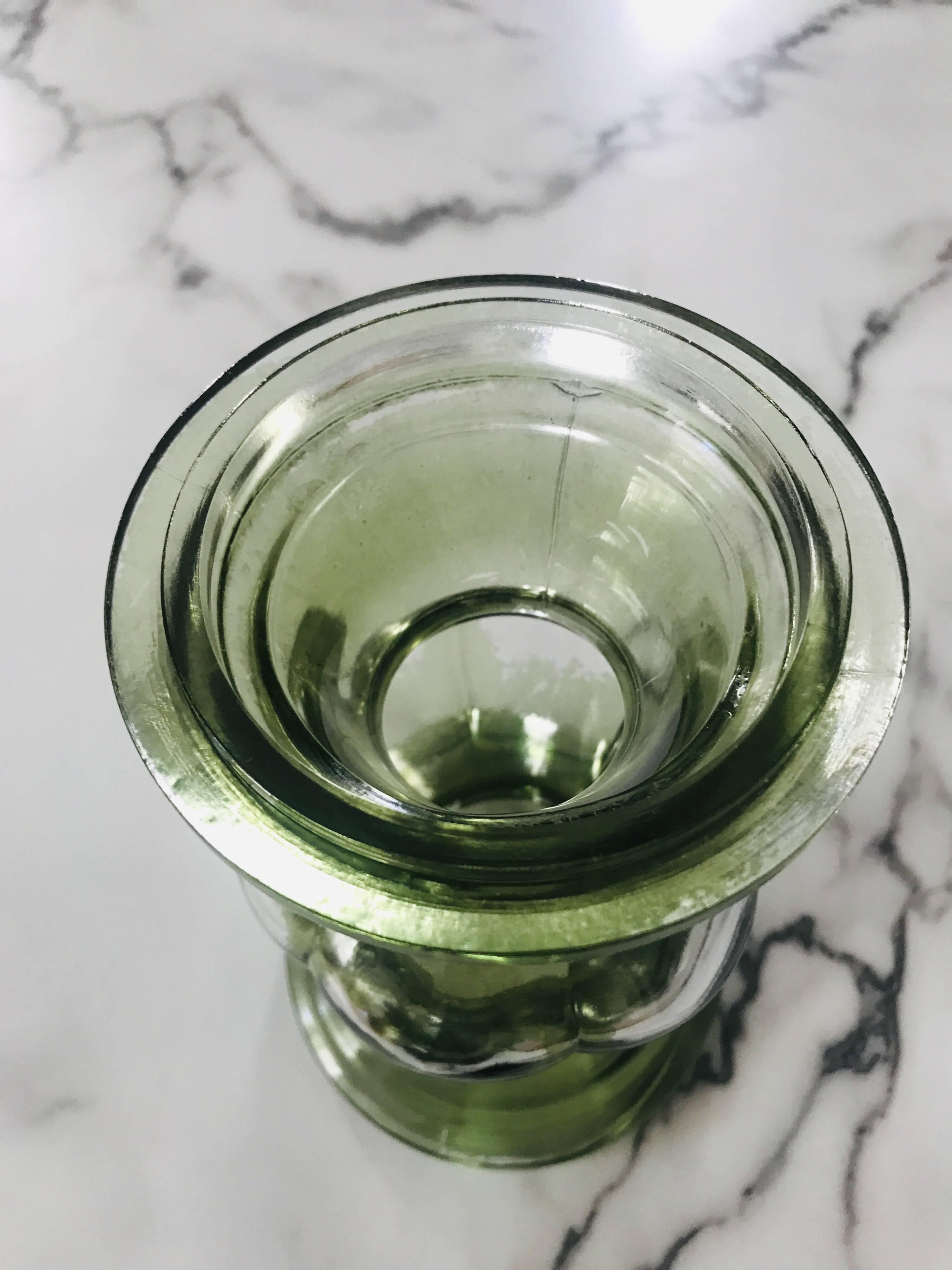 Bougeoir ou vase verre recyclé