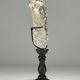 Duo pyrite & quartz cristallin — sculptures minérales sur socles
