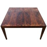 Large rosewood coffee table mid-century, Severin Hansen Denmark.