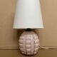 Small antique glass table lamp