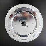 Vintage ceiling lamp 1970 space age glass & chrome