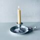 Antique enamelled metal candle holder