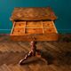Work table / Chest of drawers with a system in thuya burl and veneer