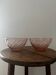Vintage lot de deux bols Arcoroc rosaline