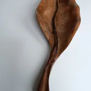 Falcon olive wood fruit bowl spain 1960