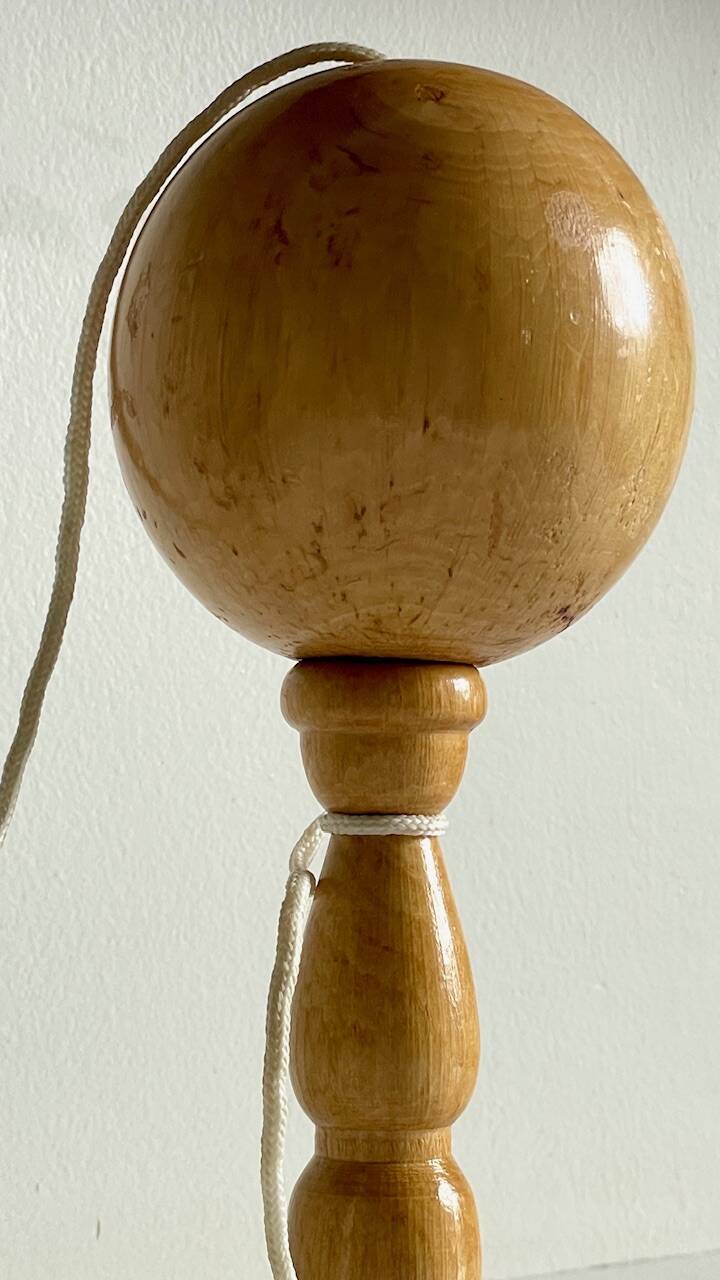 Vintage wooden cup-and-ball toy