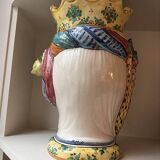 Sicilian vase woman frutta large