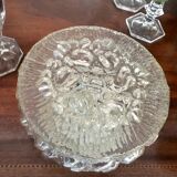 Vintage molded glass ceiling lamp