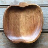 Empty wooden apple pocket