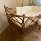 Rattan baby bed