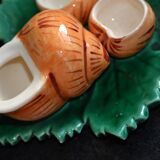Salt and pepper shakers, mustard and barbotine Roger Colas