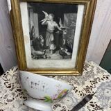 Large antique porcelain bowl