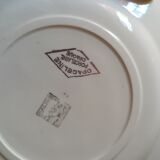 6 earthenware plates by Salins