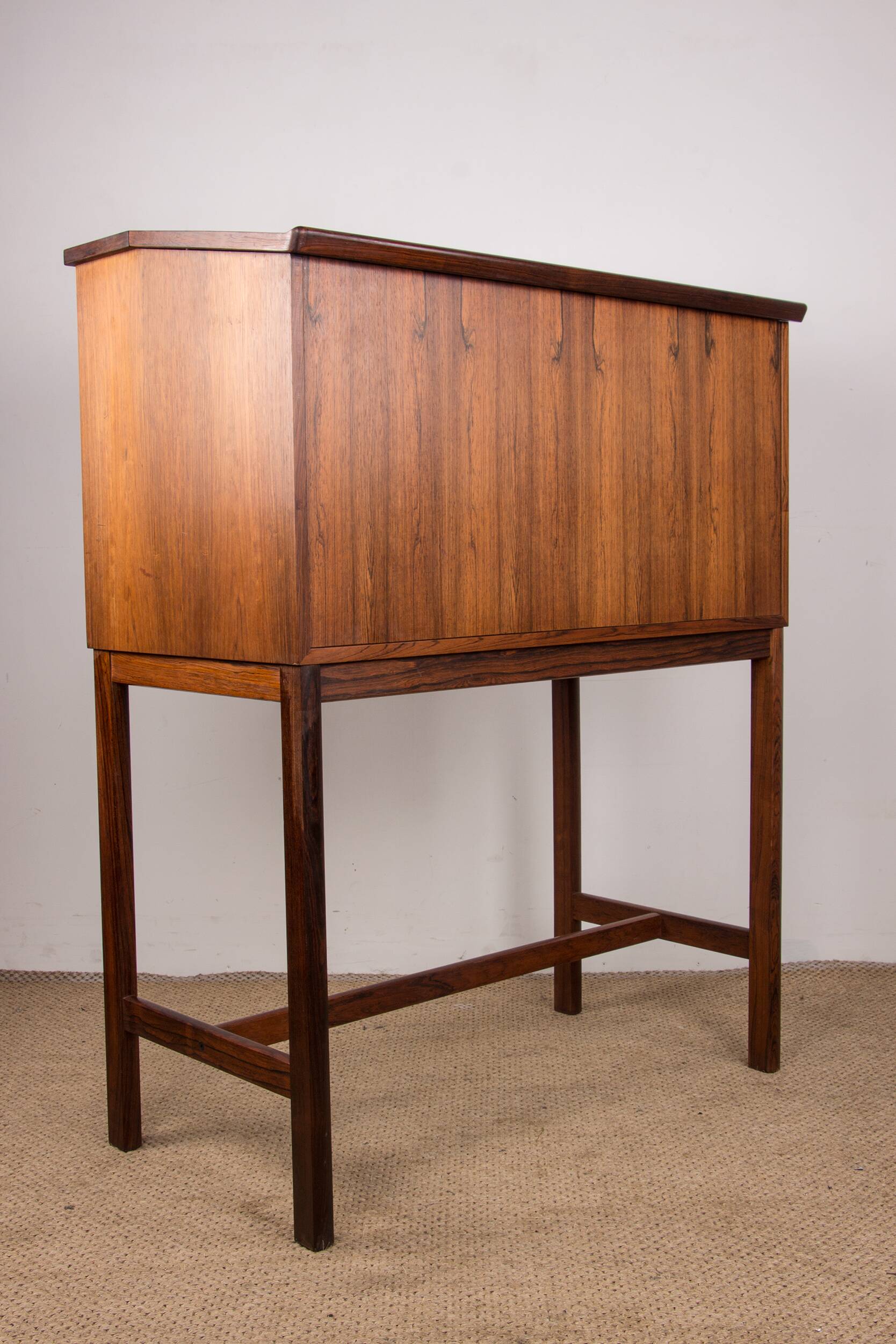 Scriban bar and secretary in Rosewood and Formica by Hans Olsen for CS Mobler 1960.