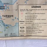 Vintage school map, Europe