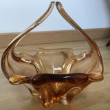 Coupe en verre marron clair