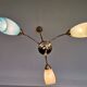 Mid-Century 1940s Sputnik Chandelier with 3 lights