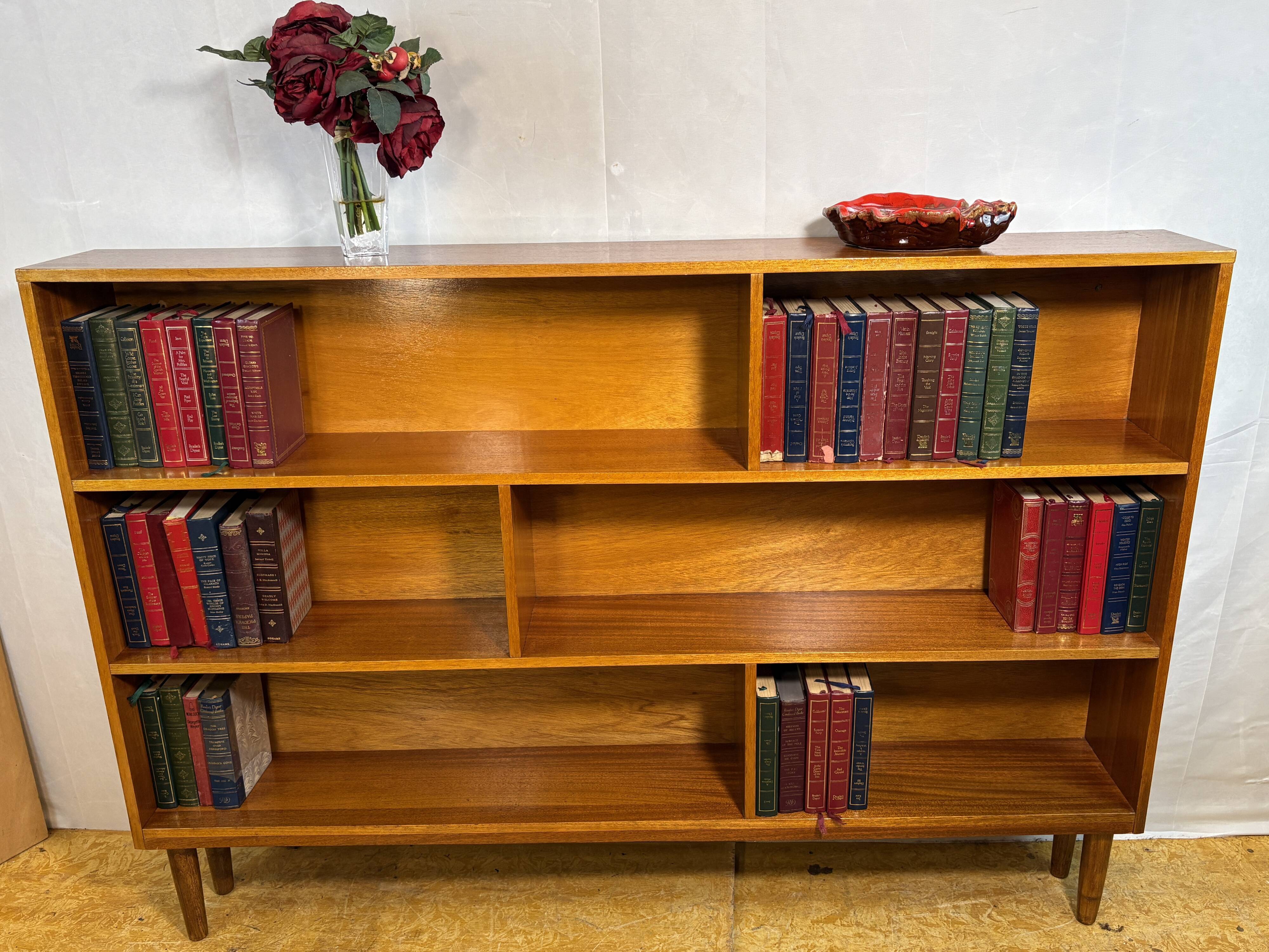 Mid Century Retro Teak Bookcase Circa 1960 Danish Design Scandinavian Influ