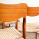 Set of 4 chairs 71 in teak by Niels O. Møller, JL Moller, Mid Century
